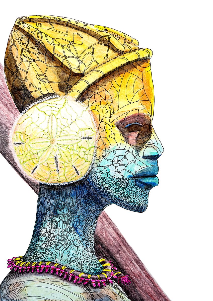 Woman Hybrid collection illustration shown in full.
